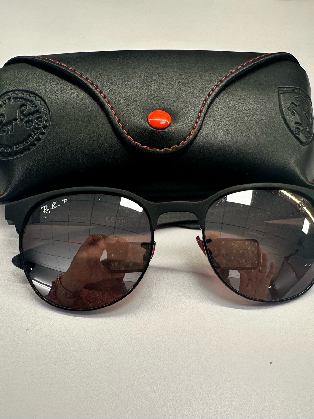 Ray-Ban Scuderia Ferrari RB8327M Men's Polarized Sunglasses with Case